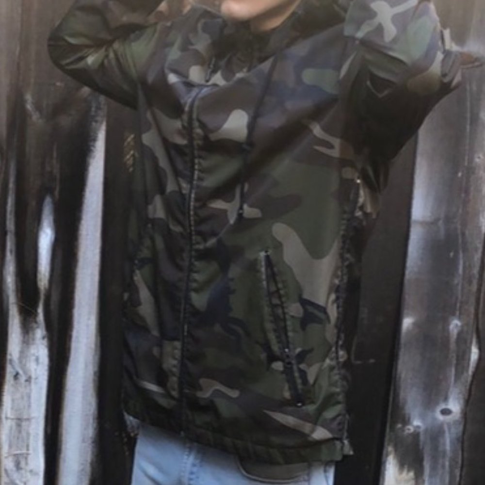 Camo Windbreaker